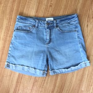 RVCA Women's Front Row Denim Shorts Size 26
